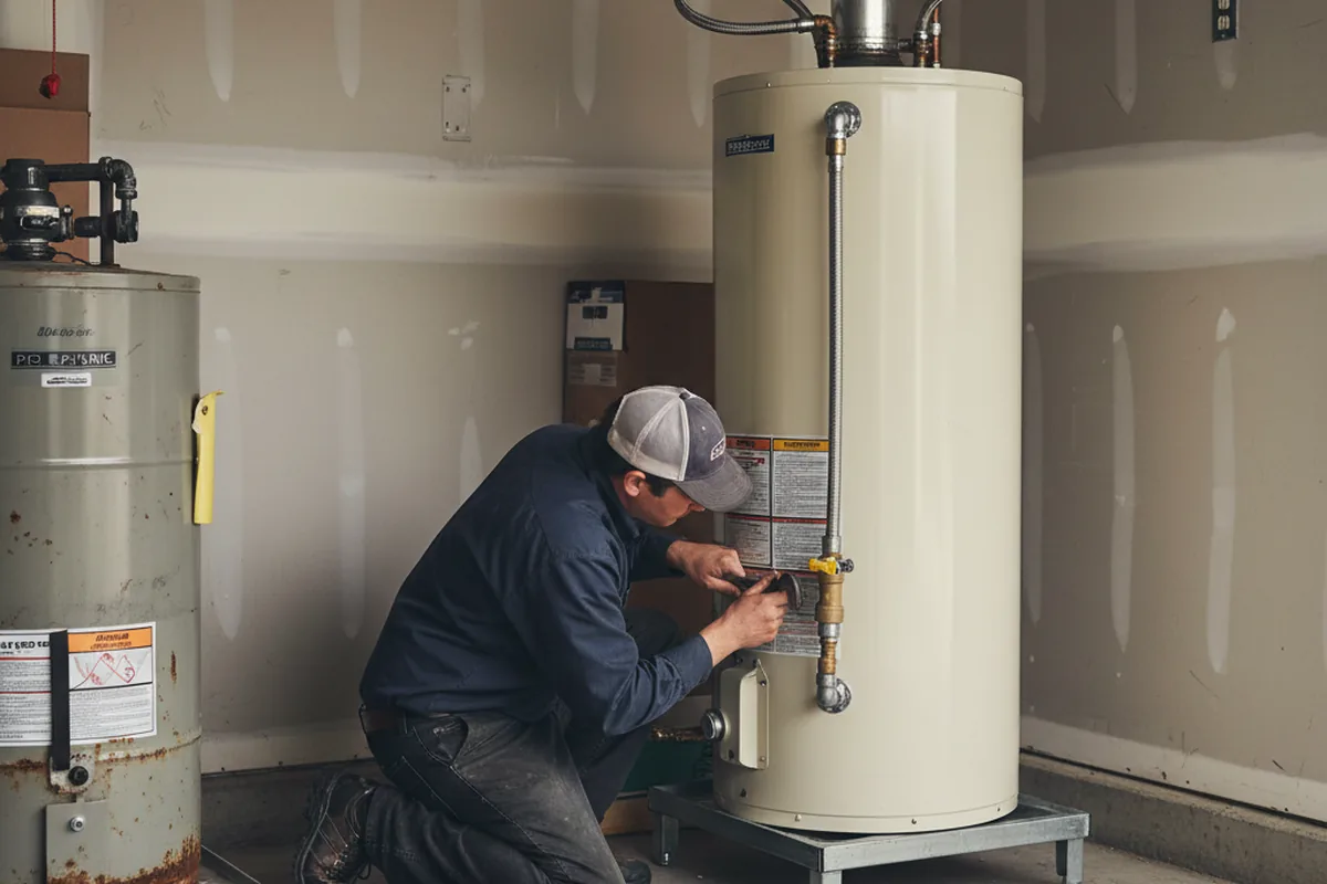 Water heater and shutoff valve replacement in Rimersburg
