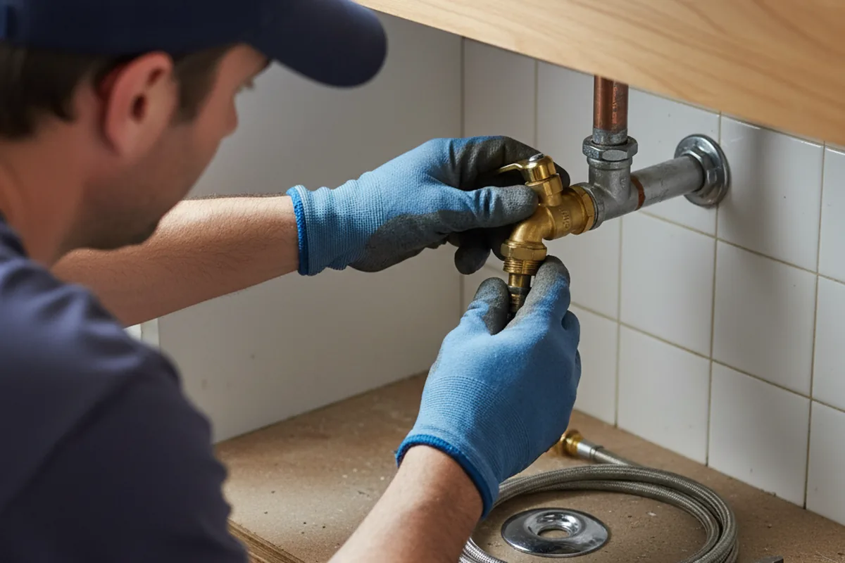 Shutoff valve and fitting work during Faucet and Fixture Repair in Rimersburg
